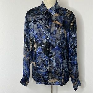 🔹 Vintage Paolo Santini Semi-Sheer Blouse